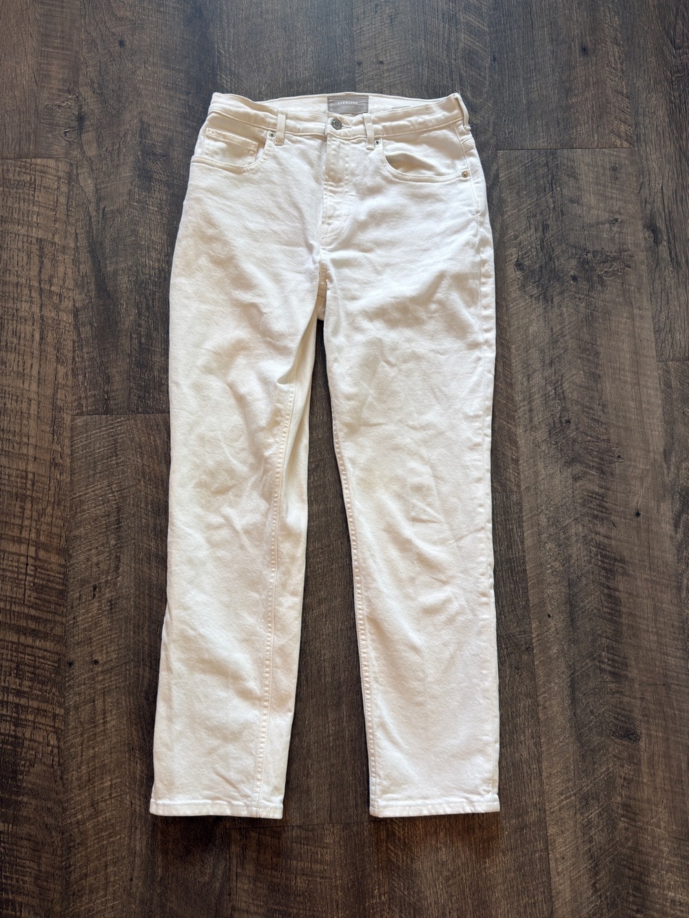 Everlane White The Cheeky Jeans